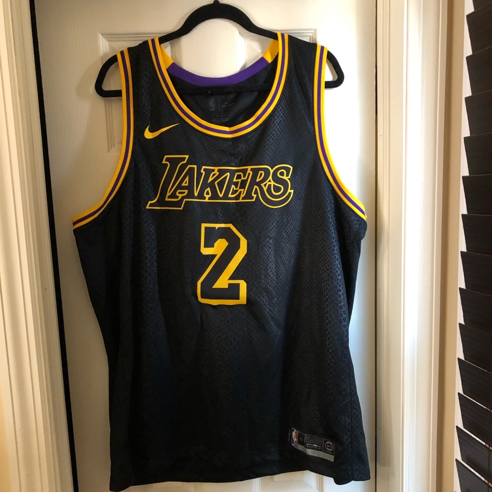 Lonzo Ball Los Angeles Lakers Black Mamba City Edition Nike Swingman Jersey 56